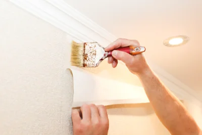 Pose de papier peint à Wambercourt — revêtements muraux et toiles de verre
